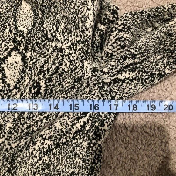 Rebecca Taylor Black and White Snake Skin Print Knit Blazer Size 4 - Picture 7 of 9